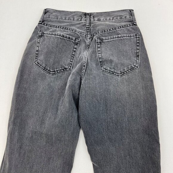 Forever 21 Premium Womens Mid Rise Distressed Straight Leg Jeans Gray Size 25 - Picture 6 of 9